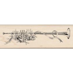 Inkadinkado - Wood Mounted Stamp - Herald Trumpet