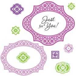 JustRite Papercraft - Cling Stamps 5.5"x8.5" - Fancy Labels