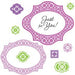 JustRite Papercraft - Cling Stamps 5.5"x8.5" - Fancy Labels