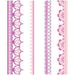 JustRite Papercraft - Cling Stamps 5.5"x8.5" - Lace Border