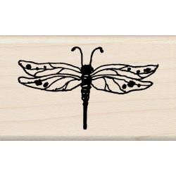 Inkadinkado - Wood Mounted Stamp - Dragonfly