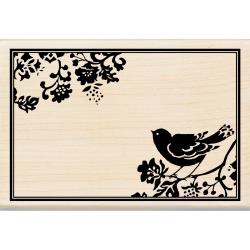 Inkadinkado - Wood Mounted Stamp - Bird Frame