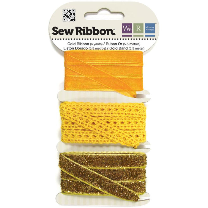 We R Memory Keepers - Sew Easy - Ribbon .375"x6yds - Gold