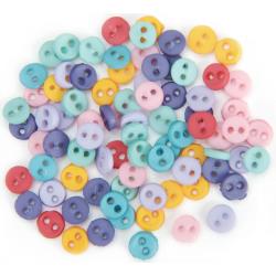 Jesse James - Dress it Up - Embellishments - Round Buttons - Micro Mini Flirt