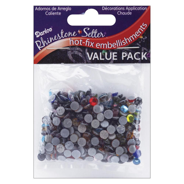 Darice - Rhinestone Setter Hot-Fix Glass Stones - 5mm - 400/Pkg - Multi