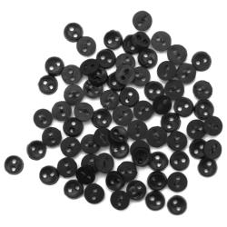 Jesse James - Dress it Up - Embellishments - Round Buttons - Black