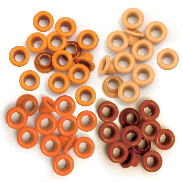 We R Memory Keepers - Eyelets Standard 60/Pkg - Orange