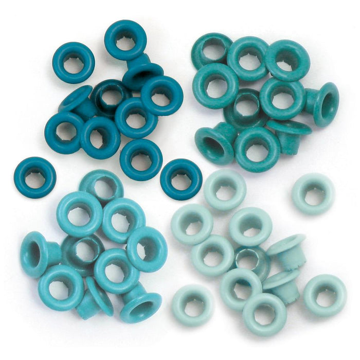 We R Memory Keepers - Eyelets Standard 60/Pkg - Aqua