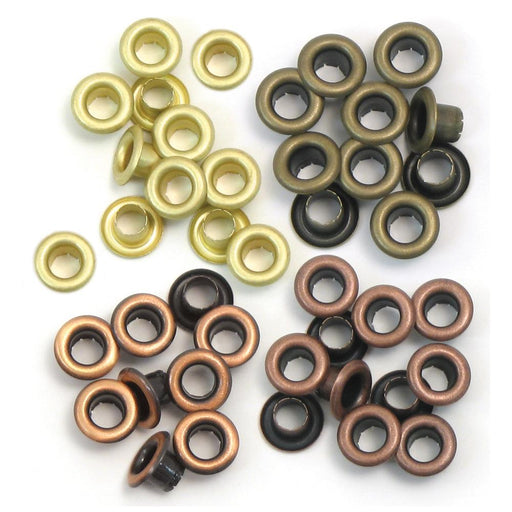 We R Memory Keepers - Eyelets Standard 60/Pkg - Warm Metal