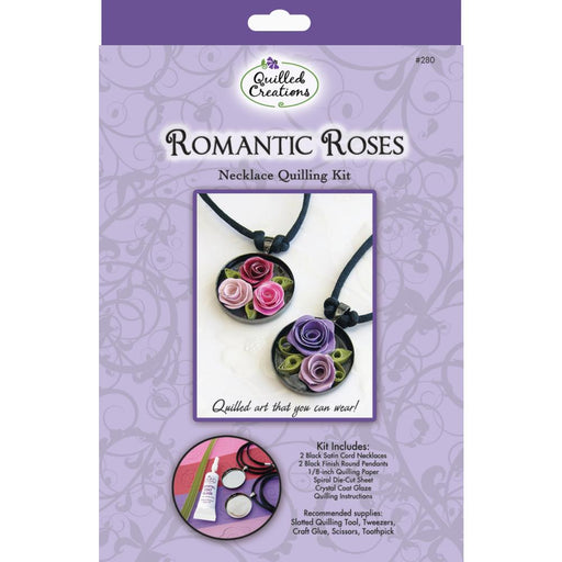 Quilled Creations - Quilling Kit - Romantic Roses Necklace