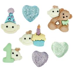 Jesse James - Dress it Up Buttons - Baby's First Birthday