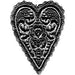 Donna Salazar - Cling Stamps 4"x3" - Heart Applique