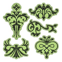 Inkadinkado - Stamping Gear Cling Rubber Stamps - Ornament Design