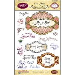 JustRite Papercraft - Clear Stamps 4"x6" - Ever After Antique Labels