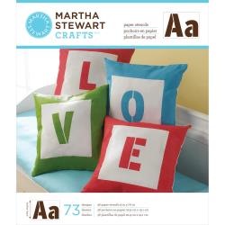 Martha Stewart Crafts - Large Paper Stencils - Sans Serif Alphabet