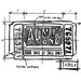 Tim Holtz - Stampers Anonymous - Wood Mounted Stamp - Ticket Sketch