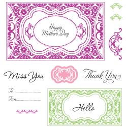 JustRite Papercraft - Cling Stamps 5.5"x8.5" - Fancy Frames