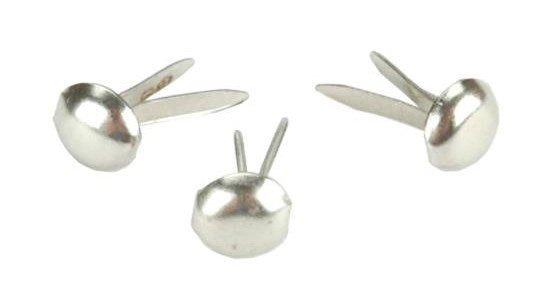 Creative Impressions - Mini Metal Paper Fasteners 3mm 100/Pkg - Round - Silver