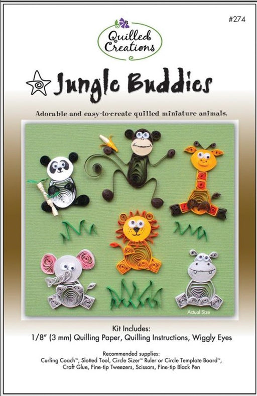 Quilled Creations - Quilling Kit - Jungle Buddies