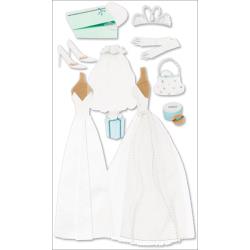 Ek Success - Jolee's Boutique - Dimensional Stickers - Wedding Gown