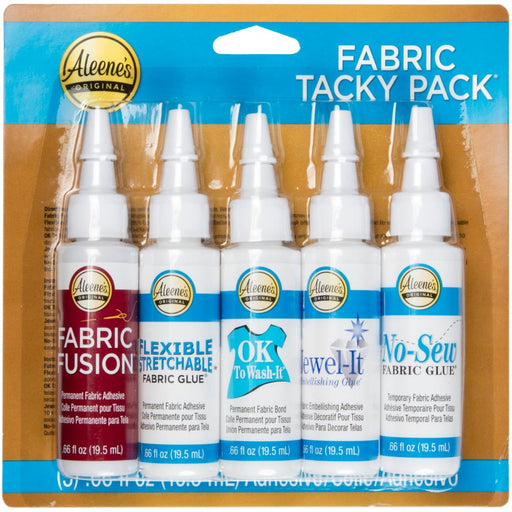 Aleene's - Try Me Size Fabric Tacky Pack 5/Pkg