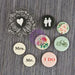 Prima Marketing - Flair Buttons & Clear Stamp - Something Blue