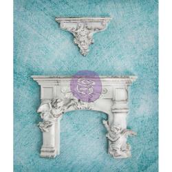 Prima Marketing - Resin Embellishments - Cherub Fireplace & Shelf