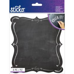 Ek Success - Sticko - Chalk Stickers 4/Pkg - School Frame