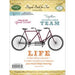 JustRite Papercraft - Mini Cling Stamps 3.5"x4" - Bicycle Built for Two