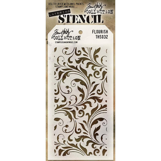 Tim Holtz - Layered Stencil 4.125"x8.5" - Flourish