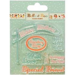 Trimcraft - Belle & Boo - Clear Stamps - Sentiments