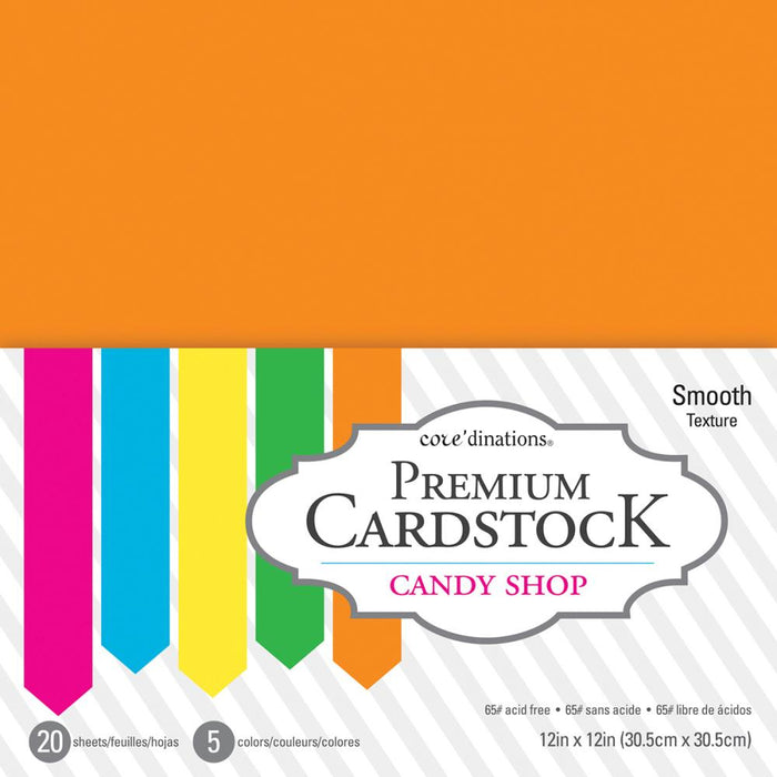 Core'dinations - 12" x 12" Value Pack Smooth Cardstock - Candy Shop