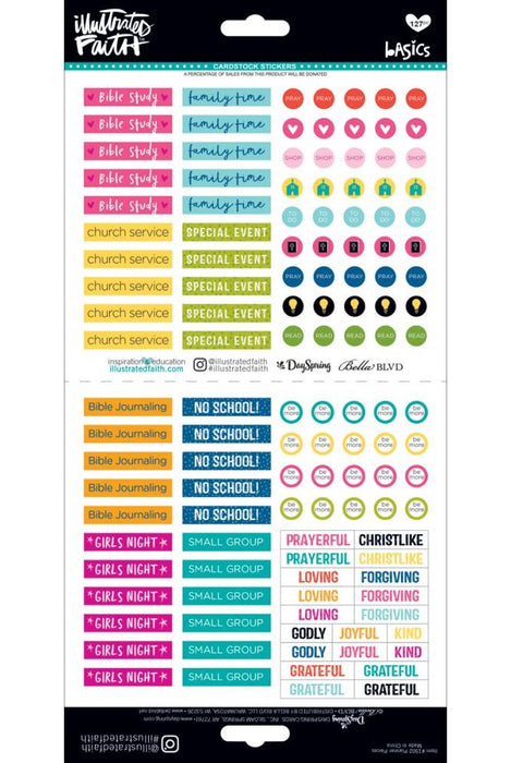 Illustrated Faith - Basics Elements Stickers - Planner Pieces