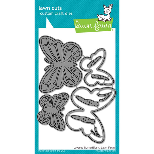 Lawn Fawn - Custom Craft Die - Layered Butterflies