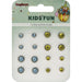 ScrapBerry's - Kids' Fun Rhinestone Brads - Blue & Yellow/8 Each