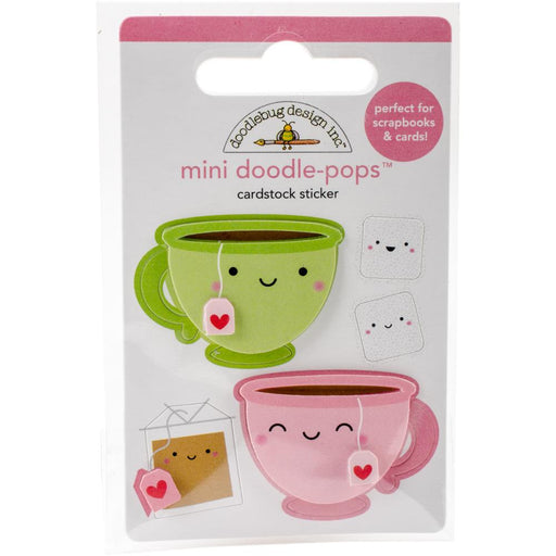Doodlebug Design - Doodle-Pops 3D Stickers - Cream & Sugar Tea For Two