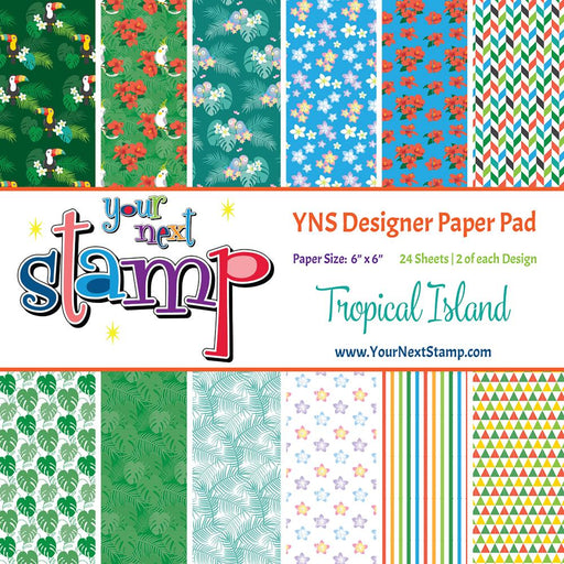 Your Next Stamp - 6" x 6" Paper Pack - Island Fun