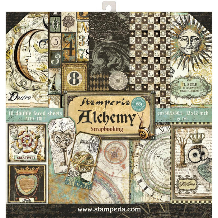 Stamperia - DS-Paper Pack 12"x12" 10/Pkg - Alchemy