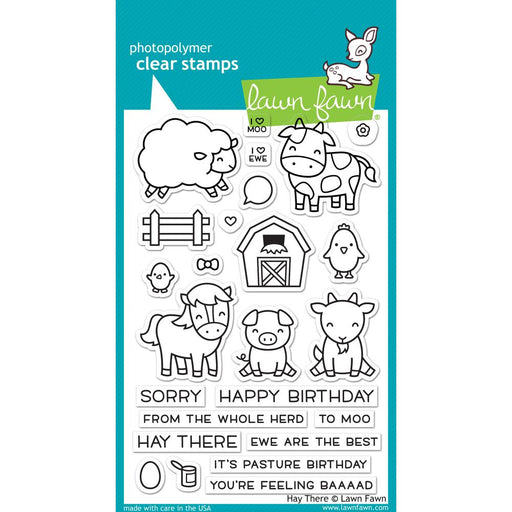 Lawn Fawn - Clear Stamps 4"x6" - Hay There