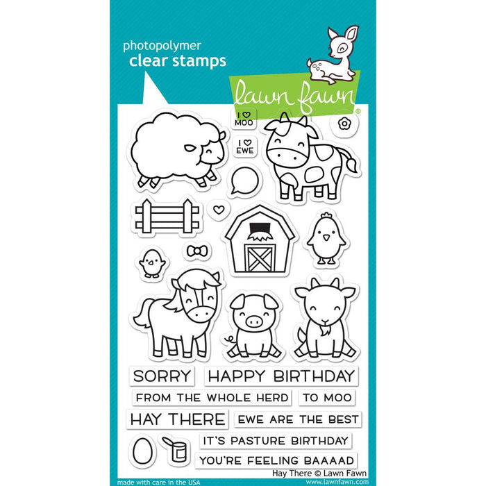 Lawn Fawn - Clear Stamps 4"x6" - Hay There