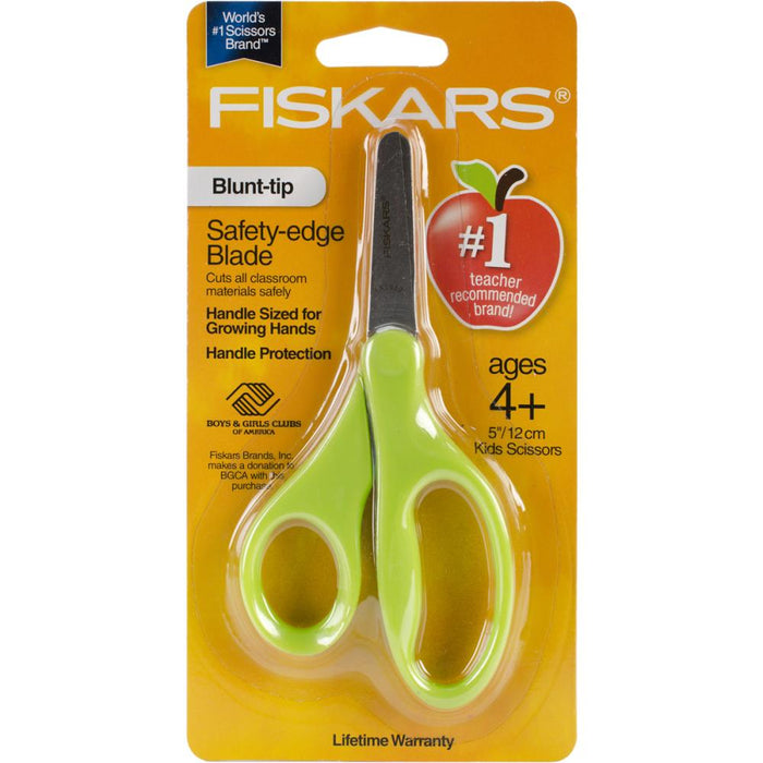 Fiskars - Kids' Blunt Tip Scissors 5" - Green