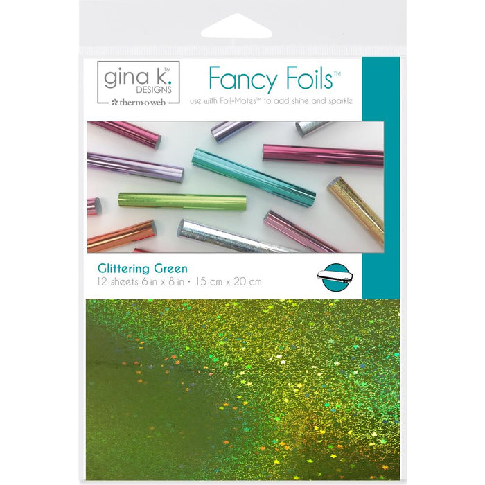 Gina K Designs - Fancy Foil 6"x8" 12/Pkg - Glittering Green