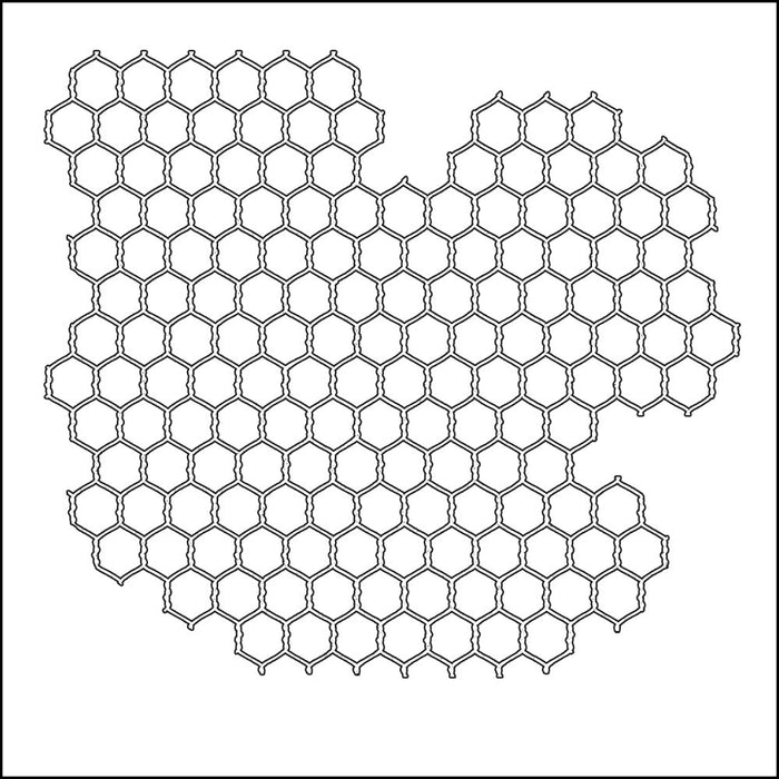 The Crafter's Workshop - Stencil-Template 6"X6" - Mini Chickenwire