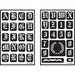 Armour Products - Over'n'over Reusable Stencils 5"x8" 2/pkg - Old English Alphabet