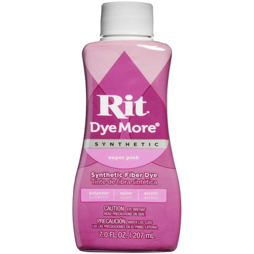 Rit Dye - More Synthetic - 7Oz (For Polyester) - Super Pink (207ml)