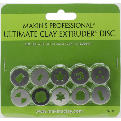 Makin's Professional Ultimate Clay Extruder Discs 10/Pkg - Set D