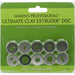 Makin's Professional Ultimate Clay Extruder Discs 10/Pkg - Set D