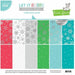 Lawn Fawn - Petite Paper Pack 12"X12" 12/Pkg - Let It Shine Snowflakes - W/Silver Foil