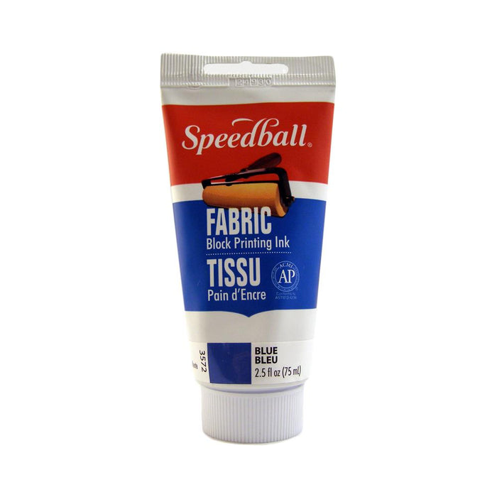 Speedball Art Products - Fabric Block Printing Ink 2.5oz - Blue