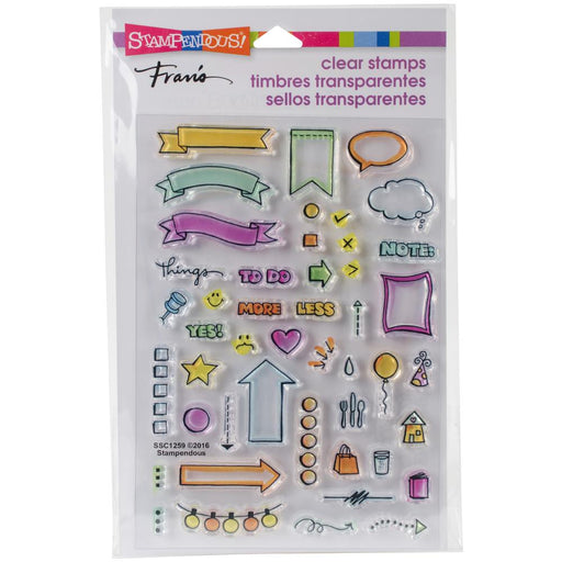 Stampendous - Perfectly Clear Stamps 7.25"x4.625" - Journal Bullets
